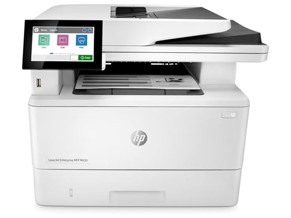 HP LaserJet Enterprise MFP M430f Monochrome All-in-One Printer with Built-in Ethernet & 2-Sided Printing (3PZ55A),White, Large (Open Box)