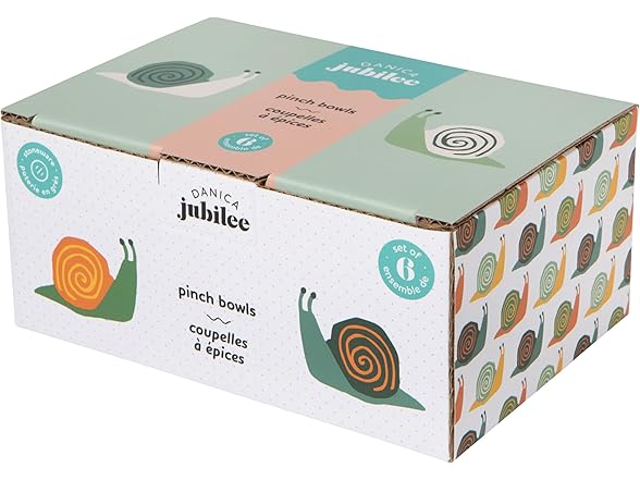 Jubilee Stoneware Pinch Bowls, Snails