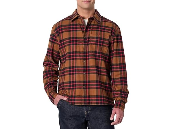 Dark Chestnut Brown Red Simple Plaid