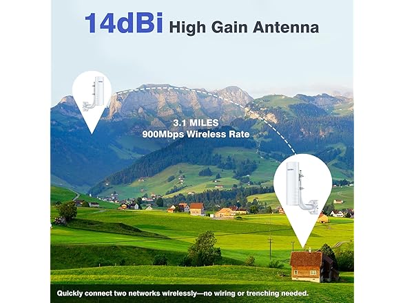 5KM 5.8G Point to Point Outdoor Wireless Bridge
