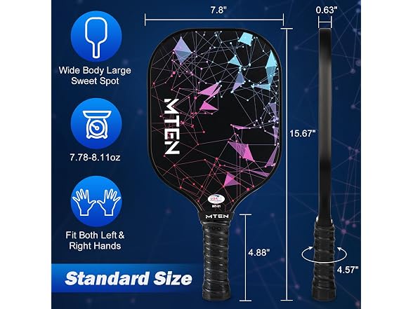 Pickleball Paddles Set of 2