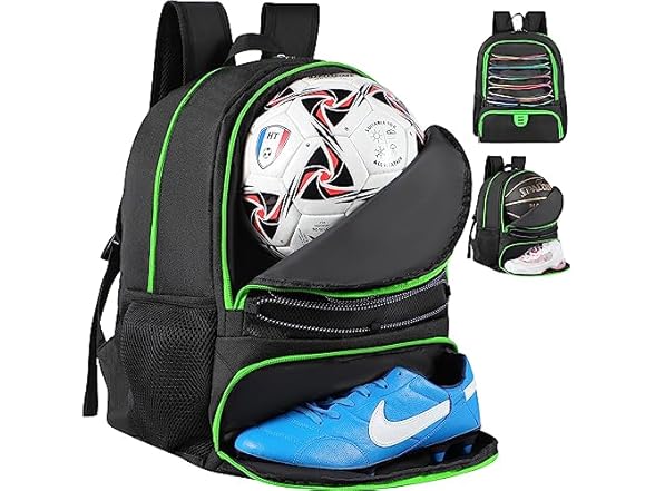 Backpack Unisex Ball & Shoes Compartment