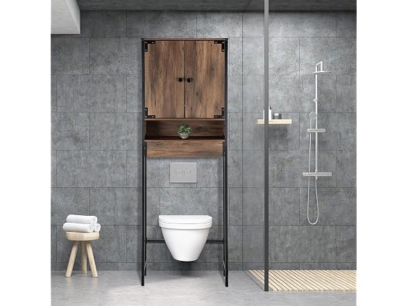 Landia Home CVA6112U Over the Toilet Vertical Brown