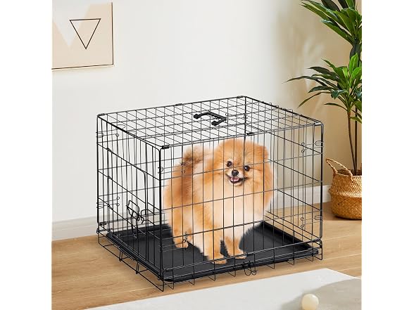 Dog Crate 18 Inch Small Dog Cage Foldable