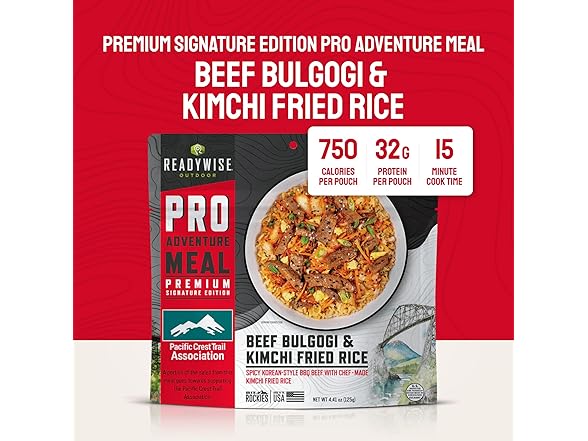 ReadyWise Meal Beef Bulgogi Kimchi Rice