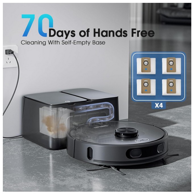 SHELIKI 3-in-1 Robot Vacuum and Mop - Gallery 9