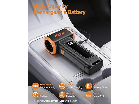 Fittwt Electric Air Duster 2-in-1