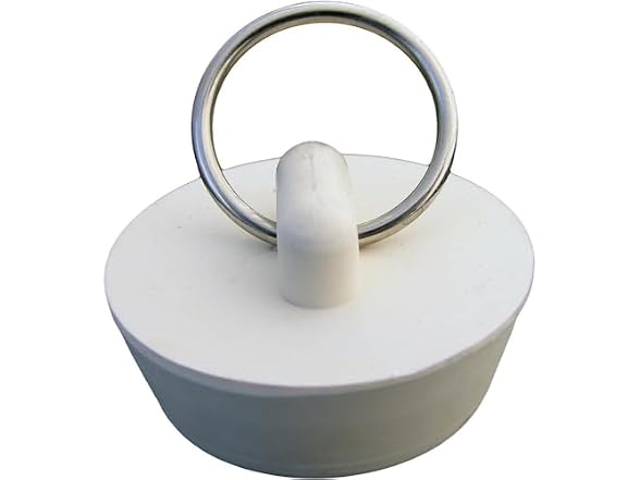 LASCO 02-3205 White Rubber Hollow Stopper