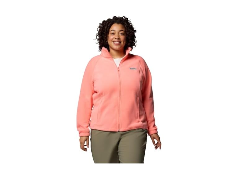 Columbia Womens Benton Springs Full Zip Fleece Jacket, Alpenglow, X-Large
