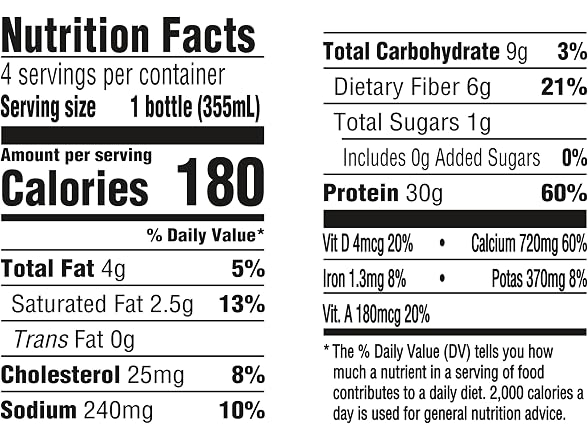 Oikos Protein Shake, Chocolate, 30g
