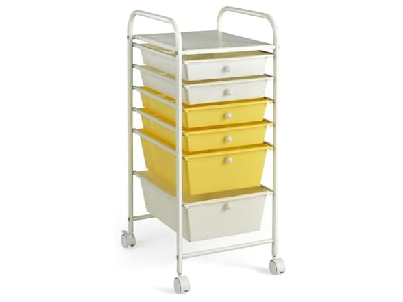 CLEEMAN 6-Tier Rolling Cart with Drawers