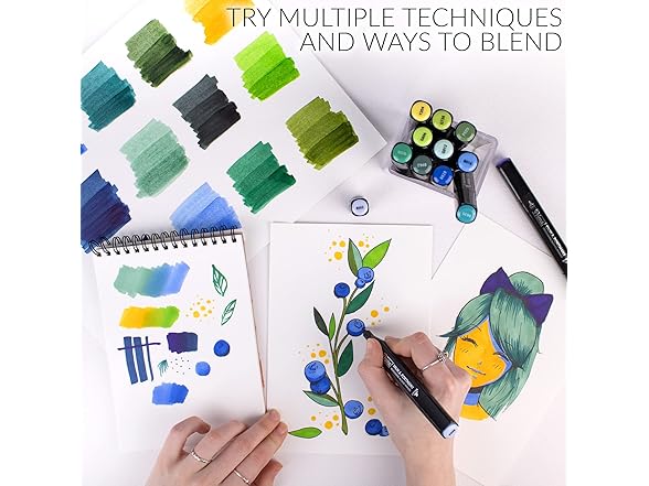 Prima Professional Alcohol Markers (Coastal Woodland)