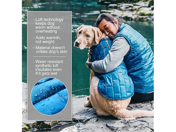 Kurgo Loft Reversible Water Resistant Dog Coat