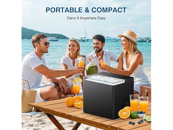 ORFLROA Countertop Ice Maker Machine