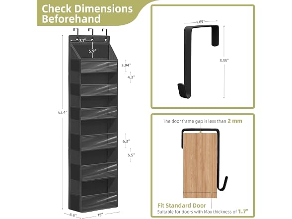 STORAGEIDEAS Over Door Organizer