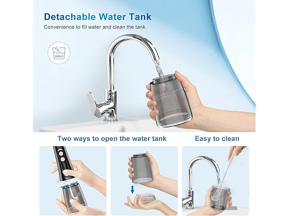 JNGOODS Cordless Water Dental Flosser