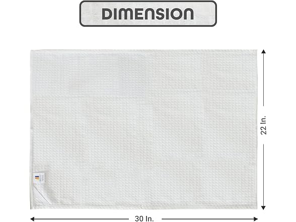 Organic Cotton Waffle Kitchen Towels, 30 x 22 in, 5 Pack