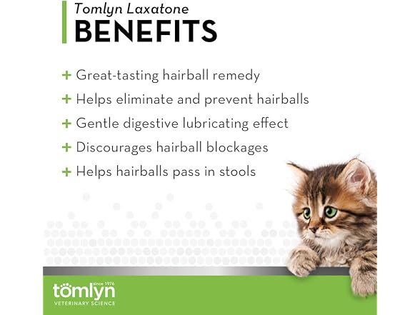 TOMLYN Laxatone Catnip Flavored Hairball Remedy Gel