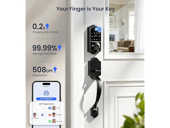 Veise VE017-H 8-in-1 Smart Door Lock