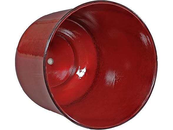 Sunnydaze Vivian 11" Metal Outdoor Plant Pot Set - Set of 2