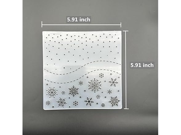 zhxcgooyx Plastic Emboss Template Christmas Snowflakes