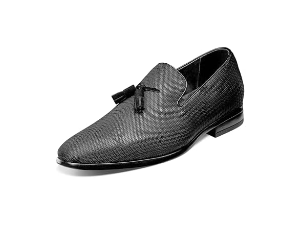 Men's Stacy Adams Black Tassel Loafer (7.5)