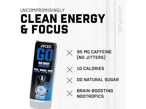12PK Jocko GO Energy Drink (Afterburner Orange)