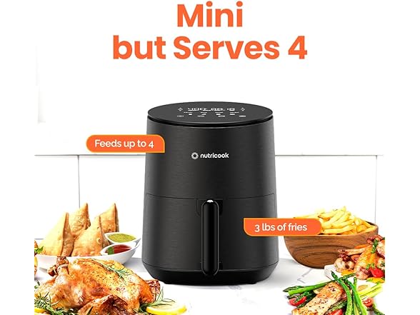Nutricook Air Fryer 8 Preset Function