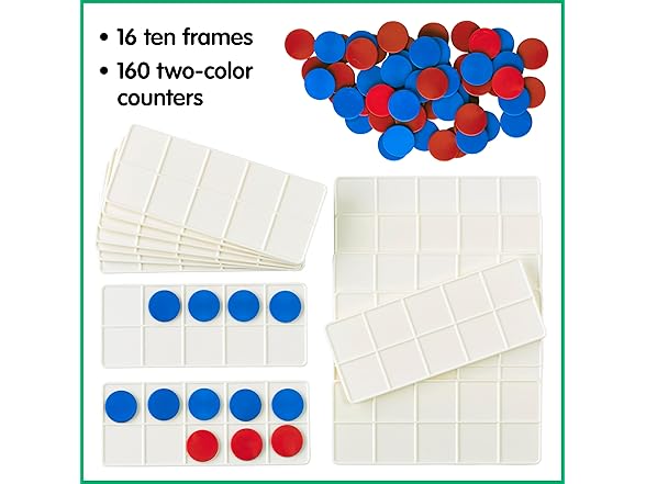edxeducation Ten Frame Classroom Set - Math