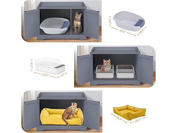 Cat Litter Box Enclosure Furniture