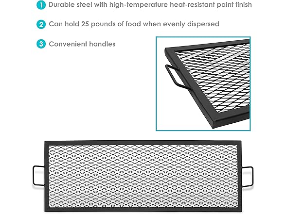 Sunnydaze Decor X-Marks Fire Pit Cooking Grate