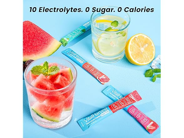 VitalHarvest Electrolytes Powder Packets