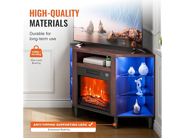 VEVOR Electric Fireplace TV Stand