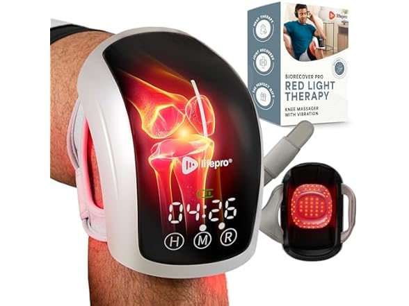 LifePro Pro Light Therapy Knee Massager Heat