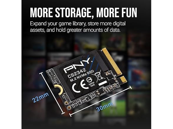 PNY CS2342 2TB Gen4 PCIe NVMe M.2 2230
