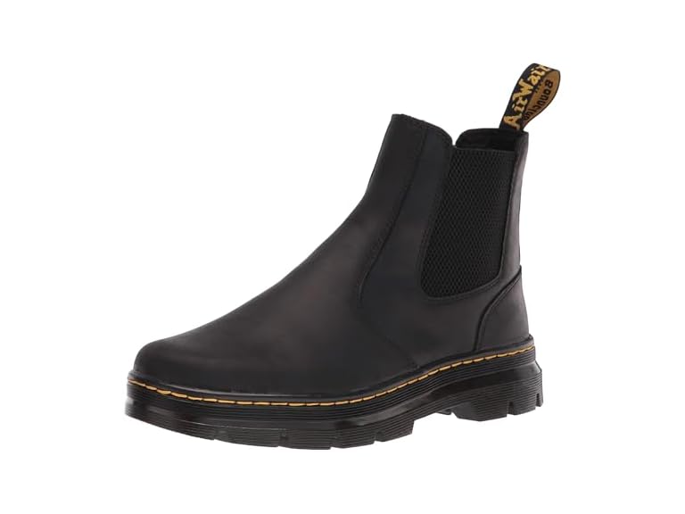 Dr. Martens Unisex Embury Chelsea Boot, Black Wyoming, 11 Women/10 Men