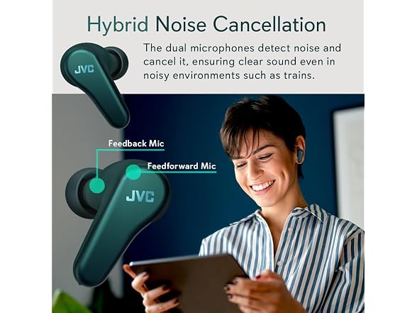 JVC True Wireless Earbuds ANC HAA100TG