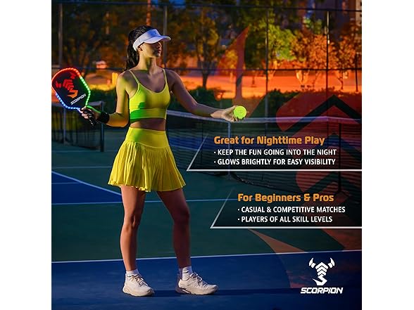 SCORPION 3-Pack Glow The Dark Pickleballs