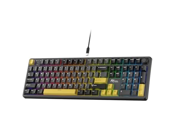 RK ROYAL KLUDGE X104 Wired Full Size Gaming Keyboard