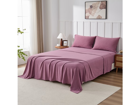 Kathy Ireland Jersey Knit Cotton Sheet Set