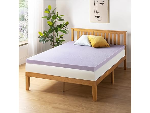 Mellow 3 Inch Ventilated Memory Foam Mattress Topper