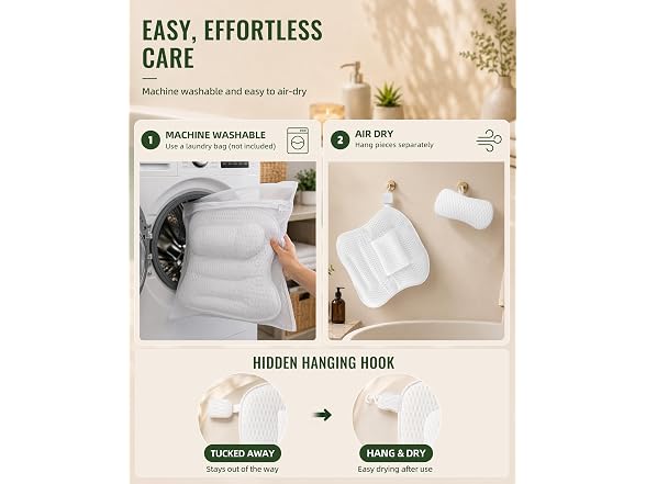 COREGROUND Ergonomic Bath Pillow