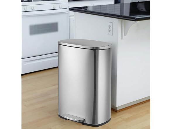 Takywep 13 Gal Stainless Steel Step Trash Can