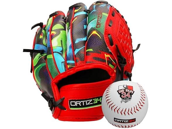 Ortiz34 Graffiti T-Ball Glove- 9" David Ortiz