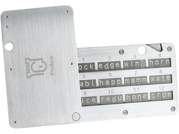 Steel Crypto Seed Phrase Storage