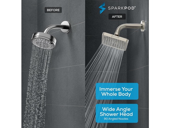8" Square High Pressure Rain Shower Head