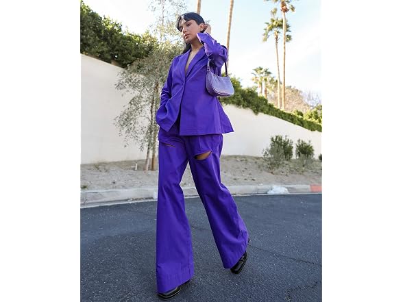 The Drop Heliotrope Thigh Cut-Out Wide