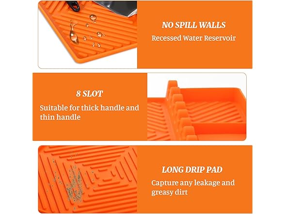 Silicone Grill Mat for Blackstone Griddle Cover 16" x 11.5"