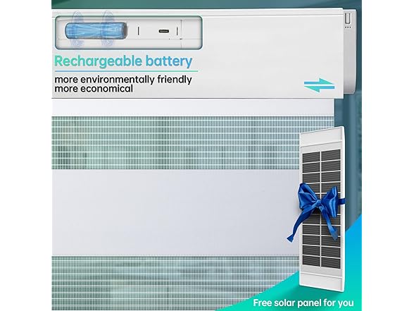 DENFOON Motorized Zebra Blinds