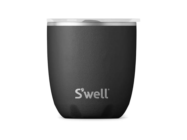 S'well Stainless Steel Tumbler with Slide-Open Lid, 10oz, Onyx